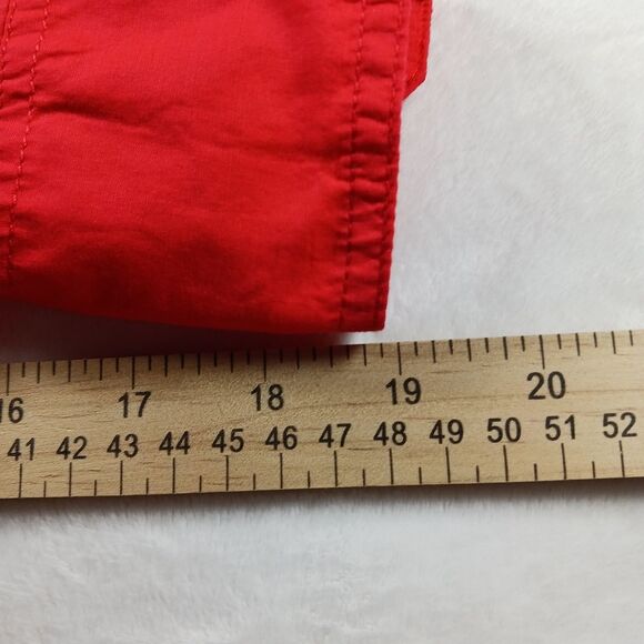 Tory Burch Designer Equestrian Rodeo Shirt. Woman's 8. Orange. 100% Cotton...... - Picture 9 of 12